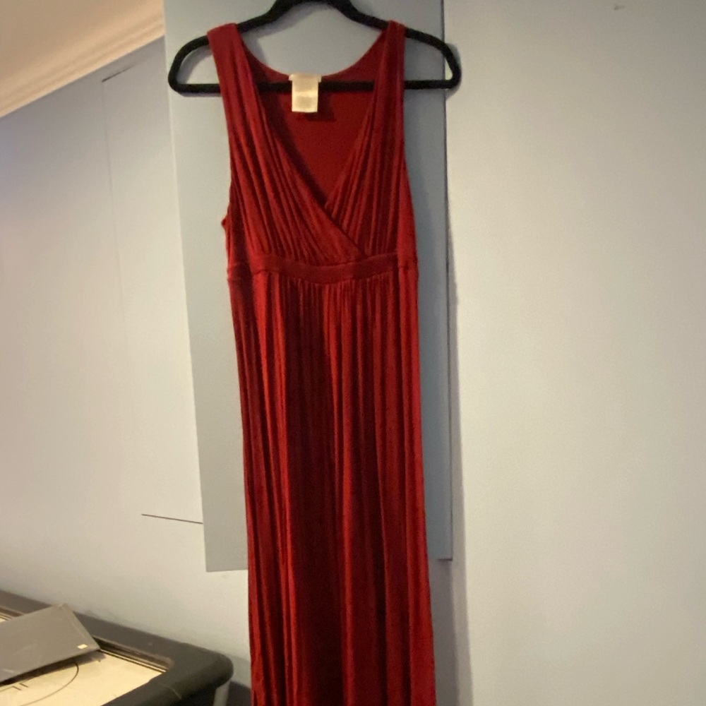 Classic red maxi dress